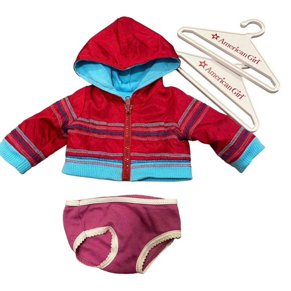 American Girl Doll Ready For Fun Outfit Stripe Jacket and underwear Only - Picture 1 of 7
